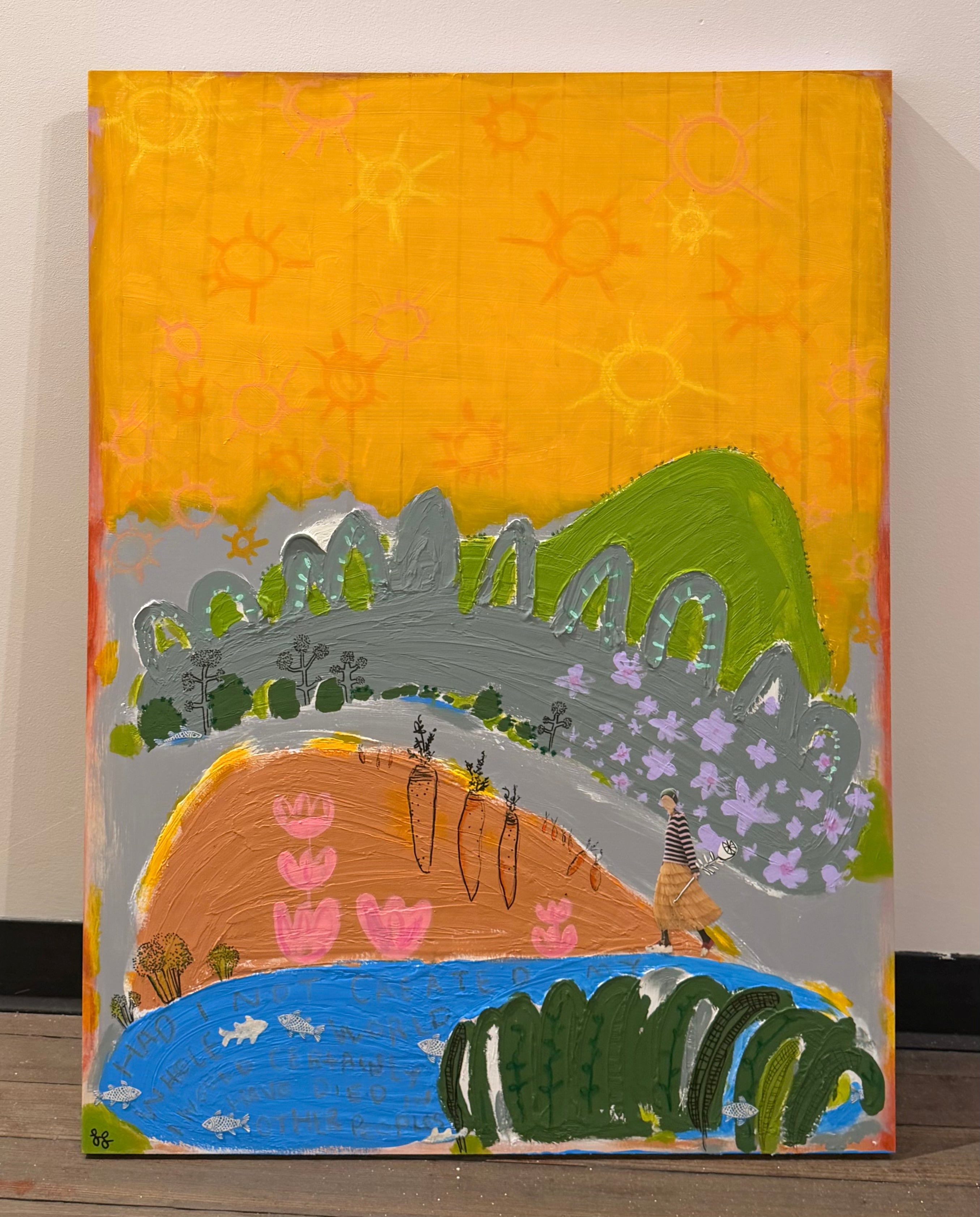 My Own World - acrylic painting by Lori Lyon