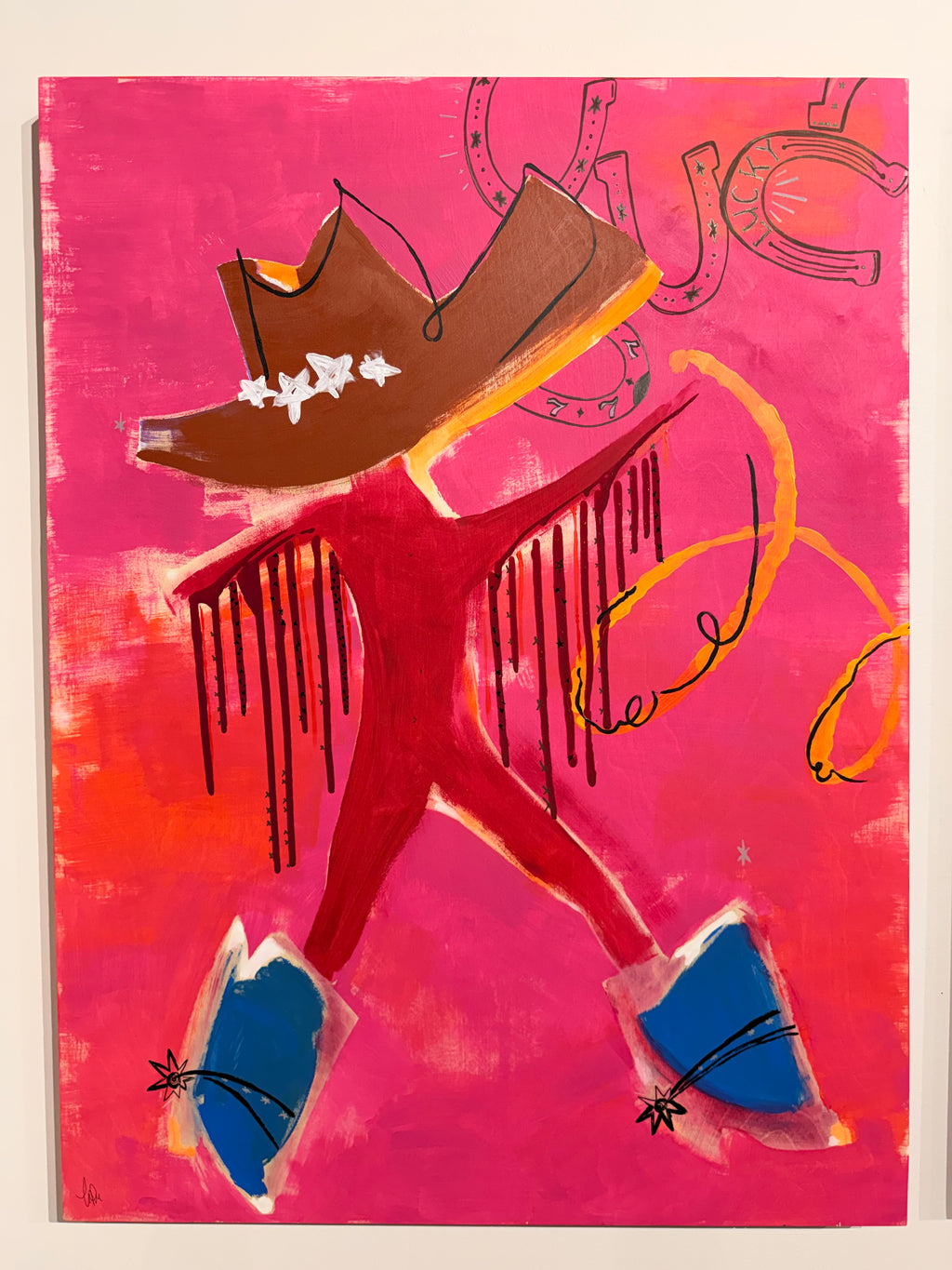 Yeehaw - cowboy panel