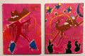 Yeehaw - set of 2 acrylic paintings by Lori Lyon