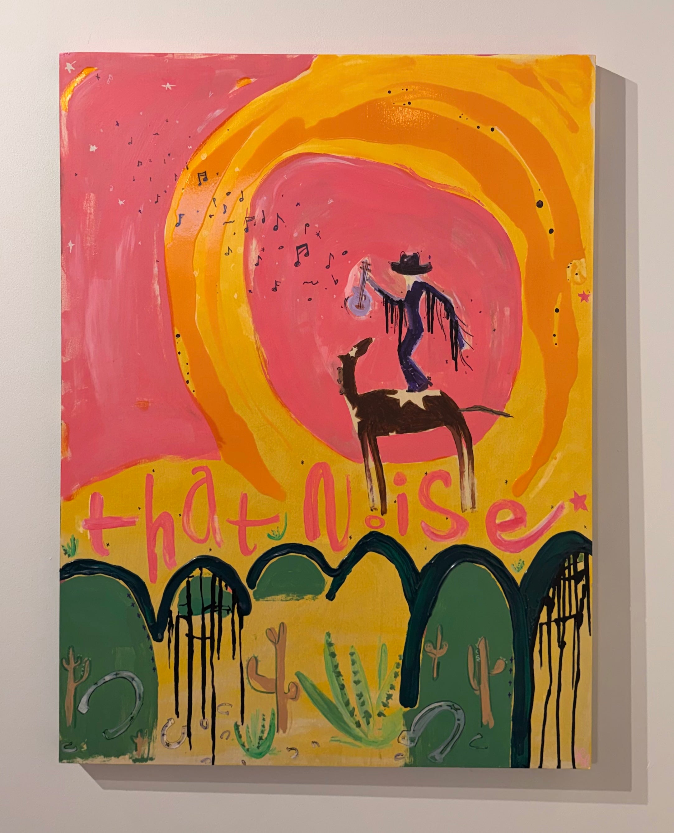 That Noise - acrylic painting by Lori Lyon