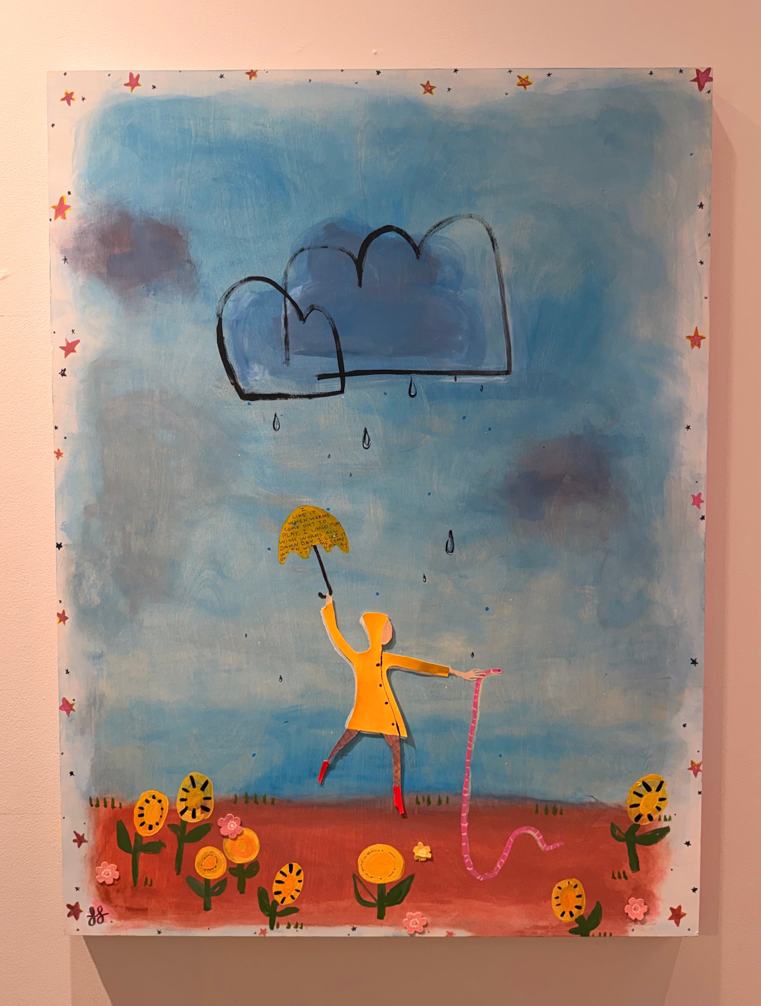 Worms - acrylic painting by Lori Lyon