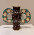 Medium vessel with Offline is the New Luxury statement by Lori Lyon